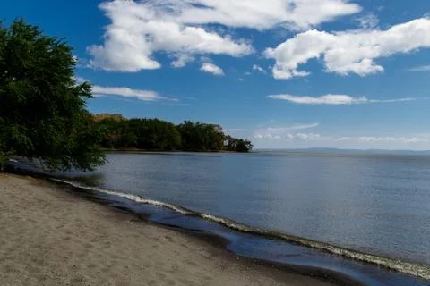 Ometepe beach view with sky Stock Photos