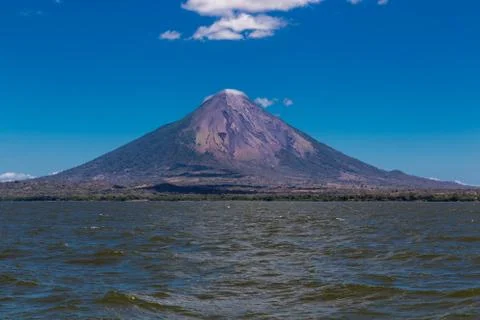 Ometepe volcano view Stock Photos