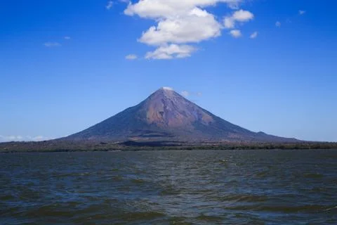 Ometepe volcano view Stock Photos