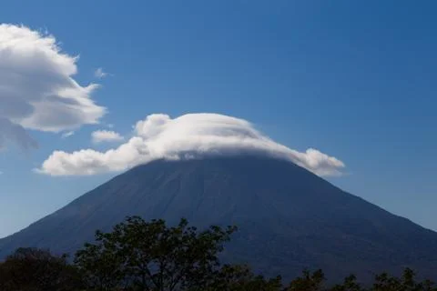 Ometepe vulcano view Stock Photos