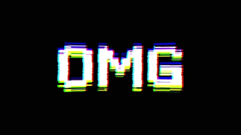OMG abbreviation text Stock Footage 197277039