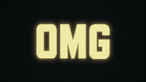 OMG On Jumbotron Screen Stock Footage 254212046