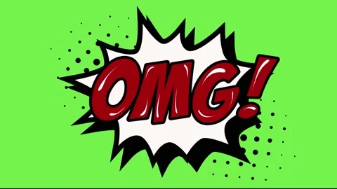 OMG phrase in vintage style for comic superhero text, speech bubble. Retro 스톡 동영상 166099646
