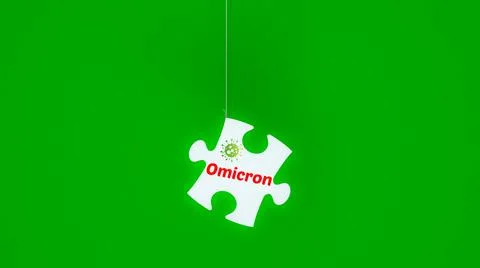 Omicron puzzle Stock Illustration