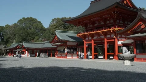 OmiJingu Shrine 2 Stock Footage 177404402