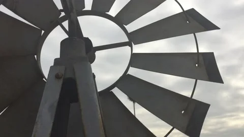 Ominious Windmill over Hollywood Blvd Stock Footage 147370130