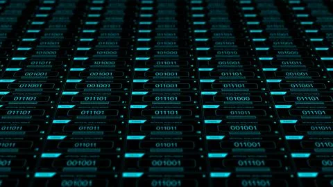 Ominous AI Inelligence Algorithms Processing - No AI was used to create 2 10 Foto stock