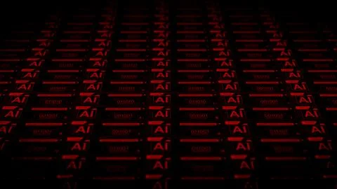 Ominous Artificial Intelligence Algorithms0 Foto stock