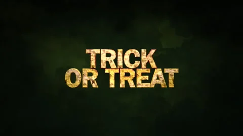 Ominous Clouds Forming Trick Or Treat Text In A Cinematic Night Sky 動画素材 248064644