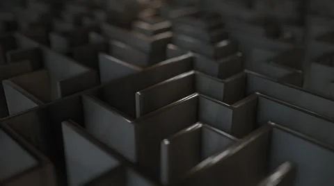 Ominous Dark Maze Stock Footage 58588810