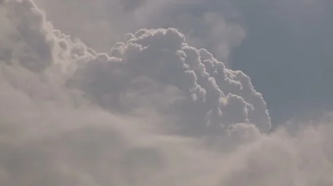 Ominous dark storm clouds on the horizon, black clouds, cumulonibus clouds Stock Footage 40011629