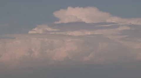 Ominous dark storm clouds on the horizon, black clouds, cumulonibus clouds Stock Footage 40691364