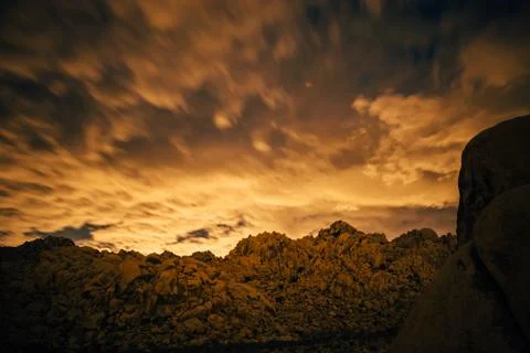 Ominous Desert Clouds Stock Photos