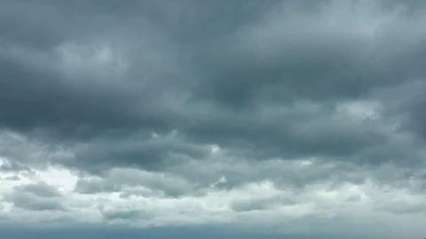Ominous Gray Clouds Drifting in Timelapse. Video 4k Stock-Footage 79908843