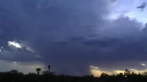 Ominous Lightning Storm Time Lapse Stock Footage 11577907
