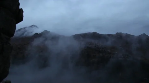 Ominous Mountains Stock Footage 42481516