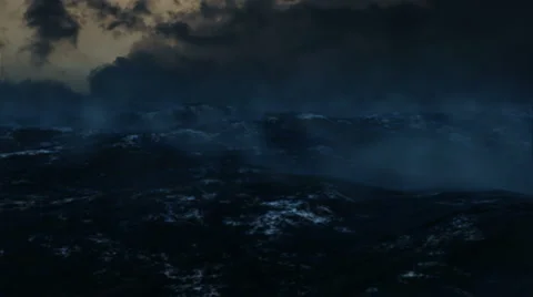 Ominous Ocean Stock Footage