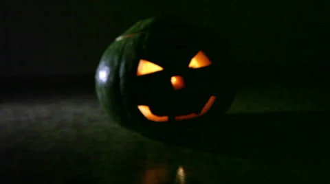 Ominous pumpkin Stock Footage 42871325