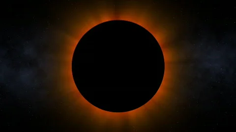 Ominous Solar Eclipse (24fps) Video stock 476321