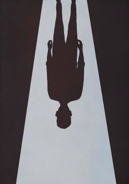 Ominous upside down shadow Stock Illustration