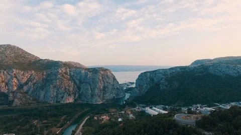 The Omis city Stock Footage 79986409