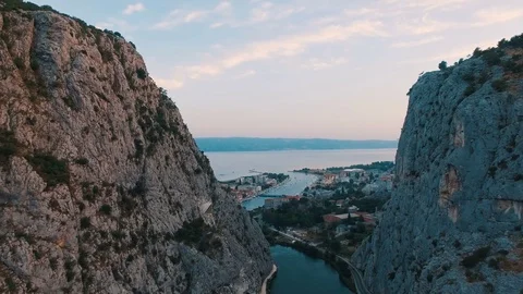The Omis city Stock Footage 80049964