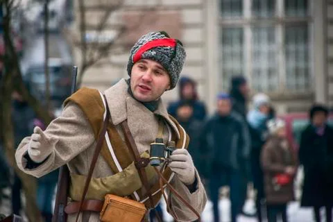 ?ommander of the Red Army attack position Stock Photos