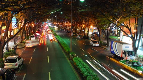 Omote-Sando Time-Lapse Shot Vídeo Stock 4885802