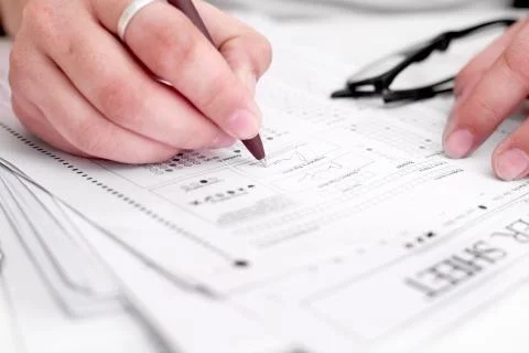 OMR Sheet Stock Photos