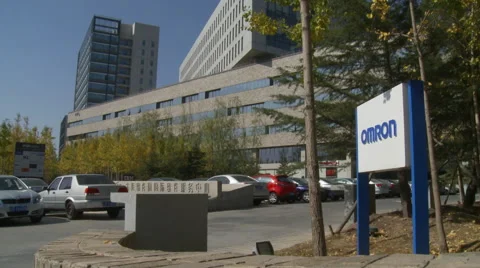 Omron office building, technology, China Video stock 54439010