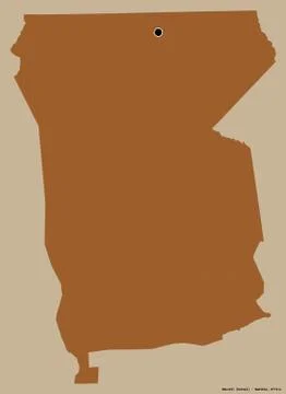 Omusati, region of Namibia, on solid. Pattern Illustrazione stock
