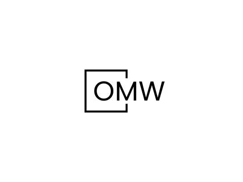OMW letter initial logo design vector illustration Stock-Illustration