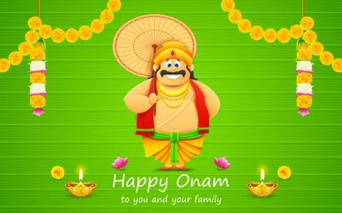 Onam Background Stock Illustration