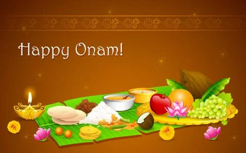 Onam Feast Stock Illustration