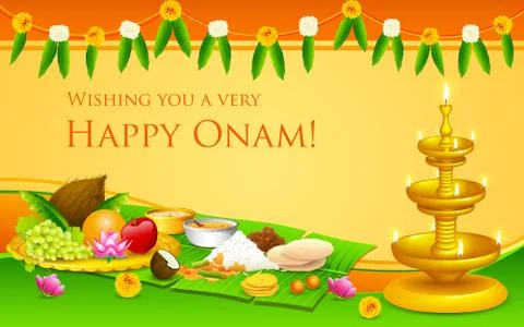 Onam Feast Stock Illustration