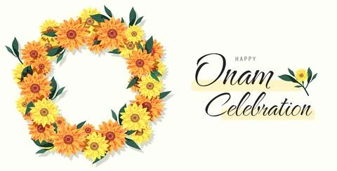 Onam Poster Stock Illustration