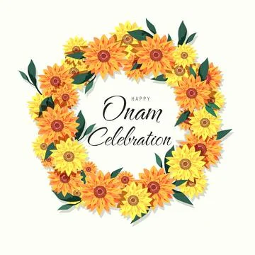 Onam Poster Stock Illustration