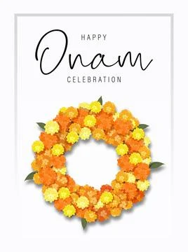 Onam Poster Illustrazione stock