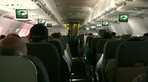 Onboard a plane Stock Footage 96945
