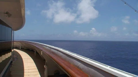 Onboard a Ship At Sea Stock Footage 454407