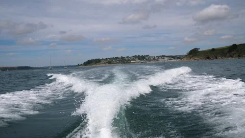 Onboard Speed Boat B Continuous Sequence Pt6 of 6 Stock Footage 240535668