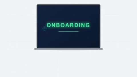 Onboarding Process Animation Sequence Stock Footage 341416337