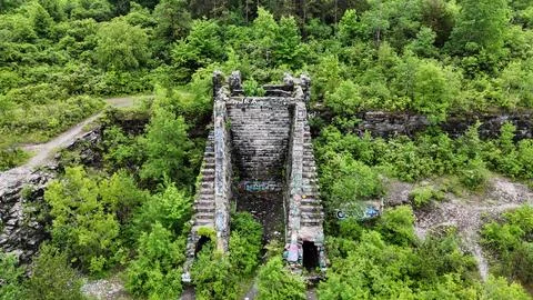 Once Had a Purpose - Split Rock Quarry - Syracuse, NY 库存照片