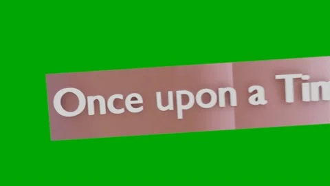 Once upon a Time Castle 3d icon animation on Green Screen Loop. Stock Footage 145040393
