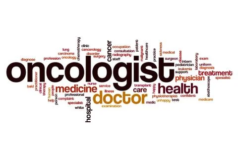 Oncologist word cloud Stock Illustration
