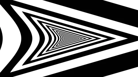 Oncoming abstract symbol, short rounded right arrow. Stock Footage 48565134