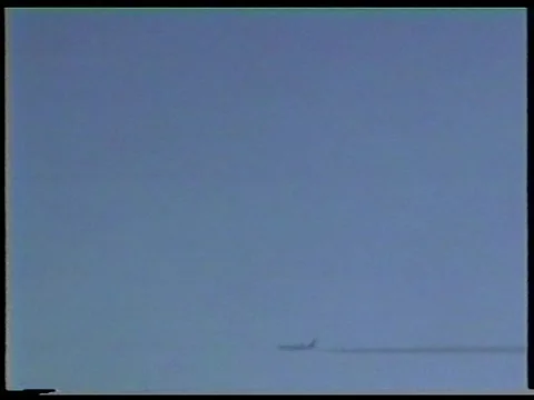 An Oncoming Airplane Stock Footage 336523480