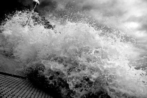 Ondarreta waves 1 Stock Photos
