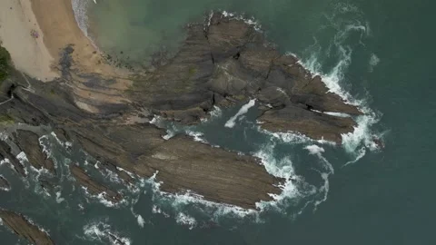 Ondarrua flysch Video stock 198143948