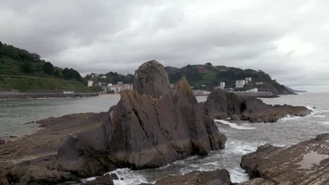 Ondarrua flysch Stock Footage 198143961